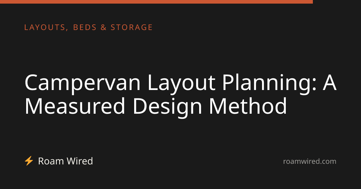 Campervan Layout Planning: A Measured Design Method