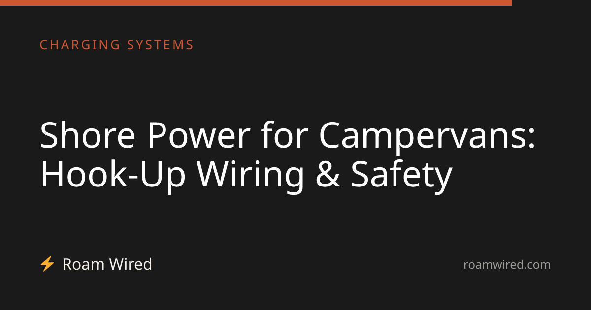 Shore Power for Campervans: Hook-Up Wiring & Safety