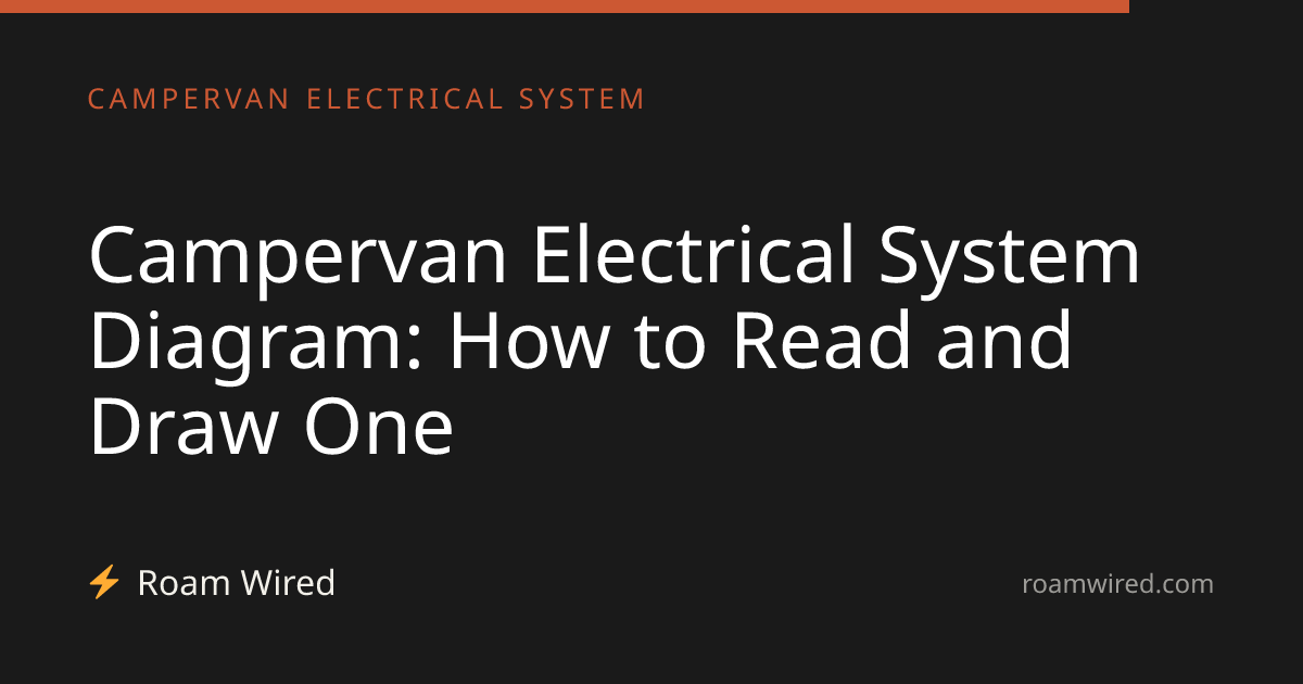 Campervan Electrical System Diagram: How to Read and Draw One