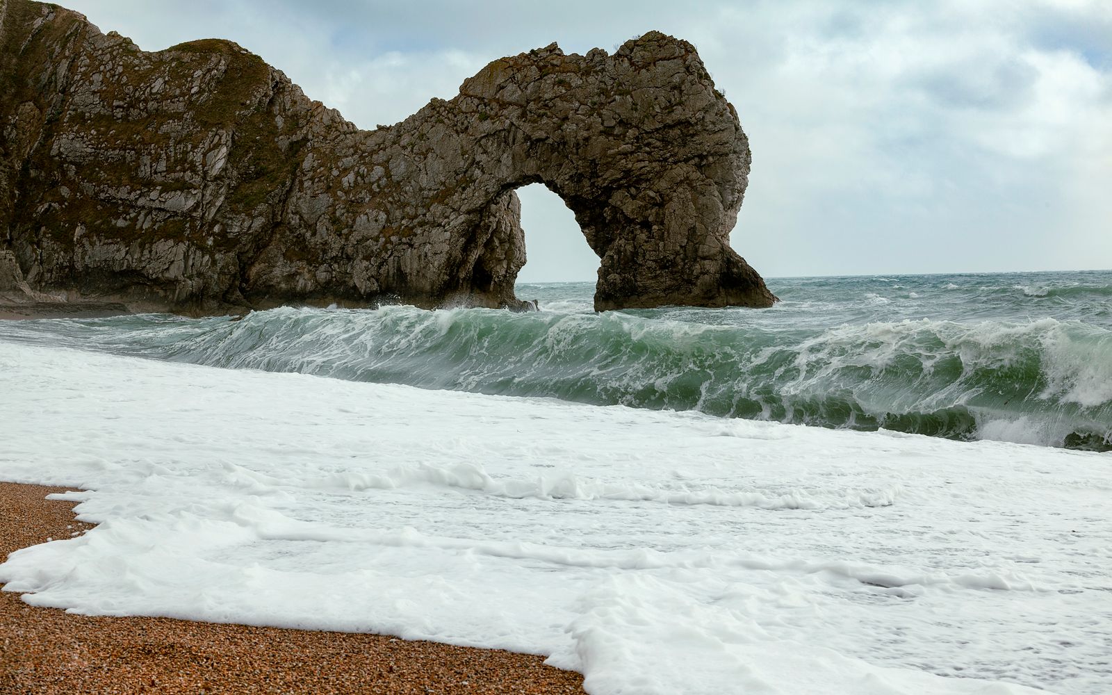 The Durdle Door sea arch on the Dorset Jurassic Coast