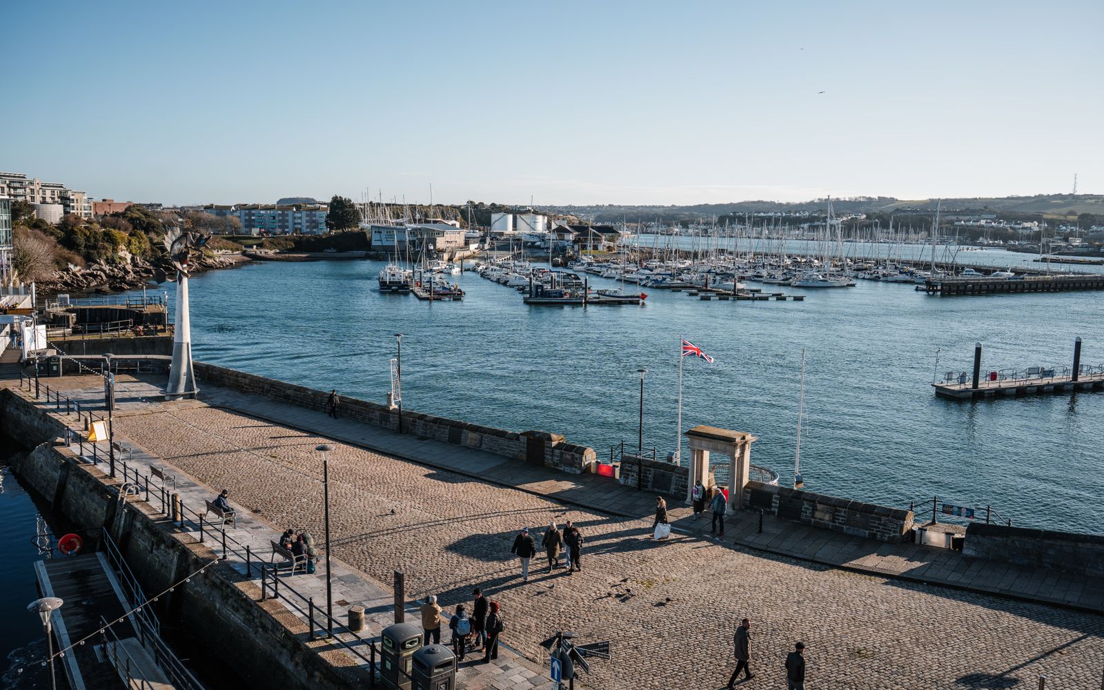 Plymouth Marina and promenade, Devon