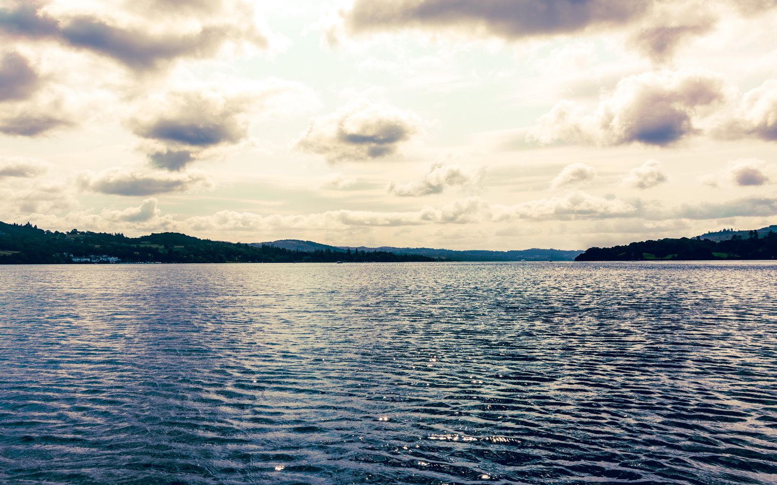 Lake Windermere under moody skies