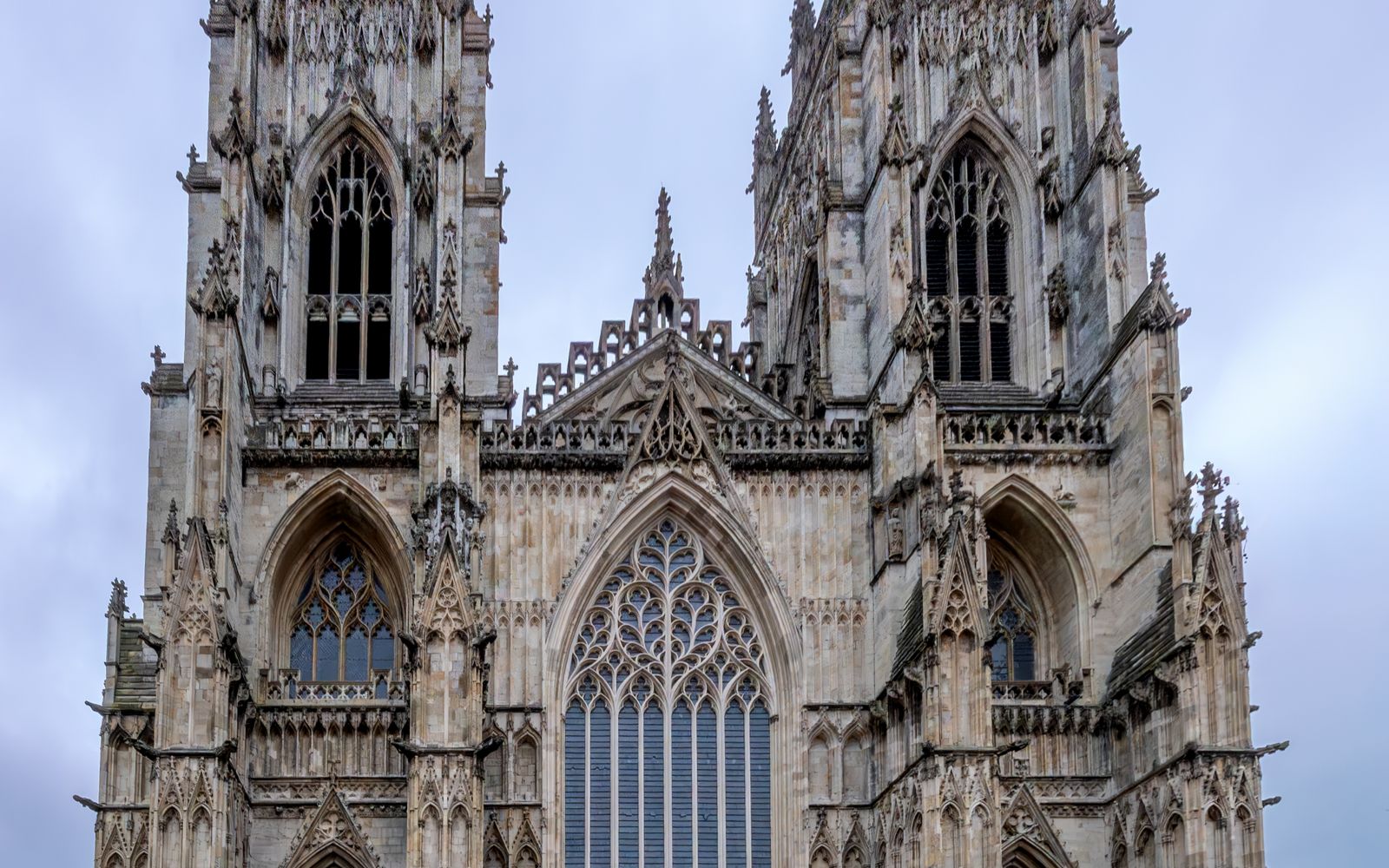 York Minster cathedral in winter, England