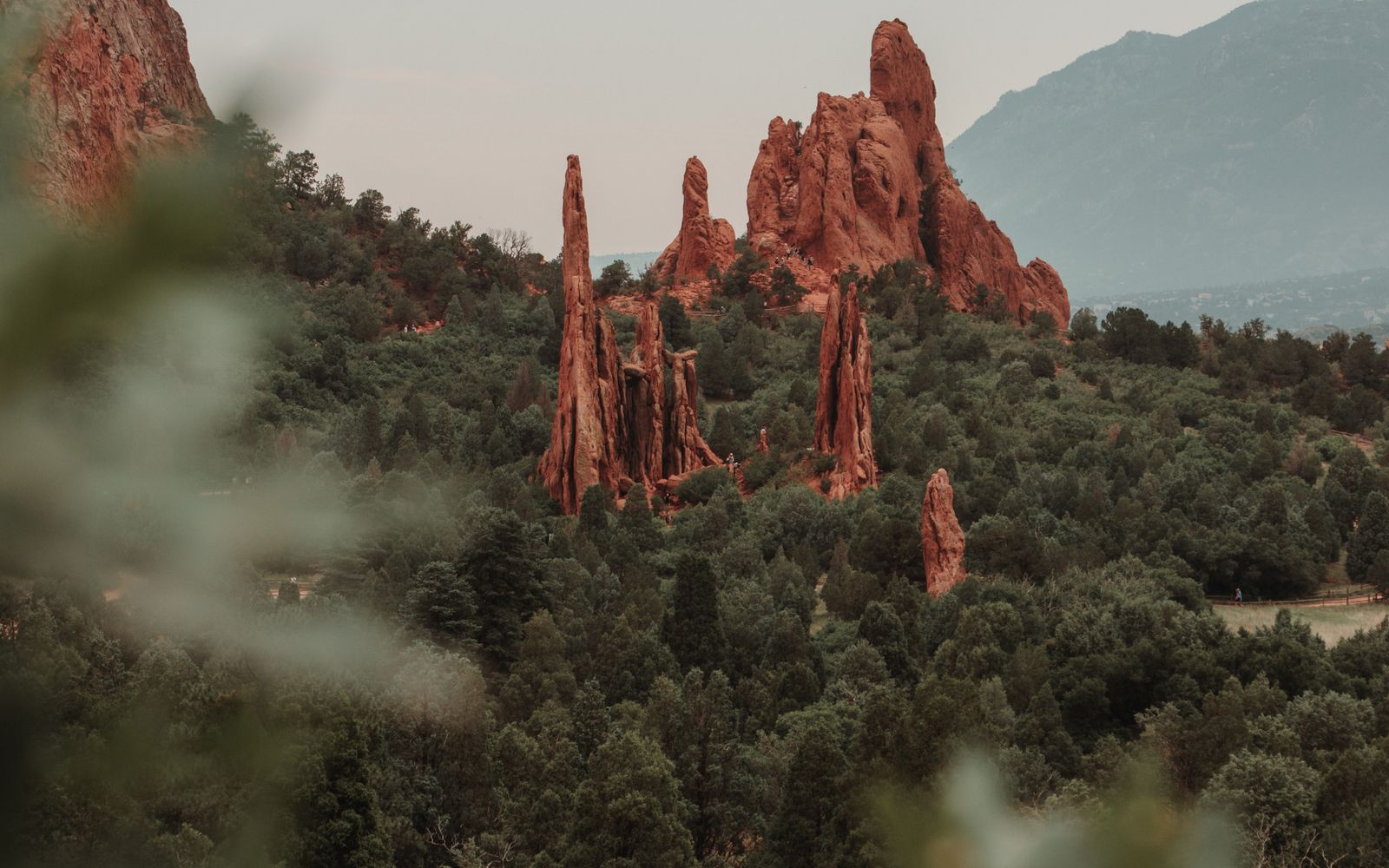Red-rock spires at Garden of the Gods, Colorado Springs