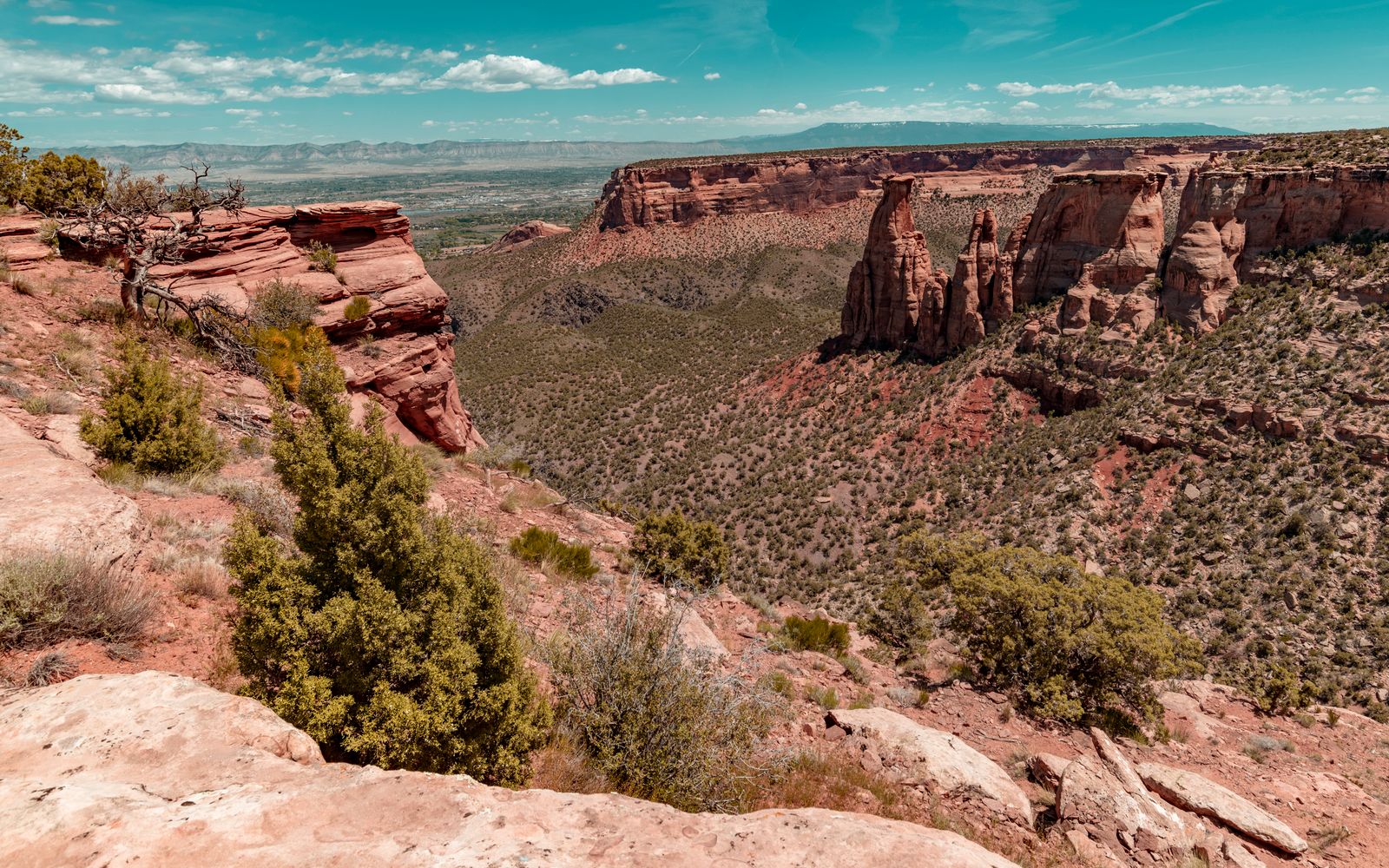 Rock formations at the Colorado National Monument near Grand Junction