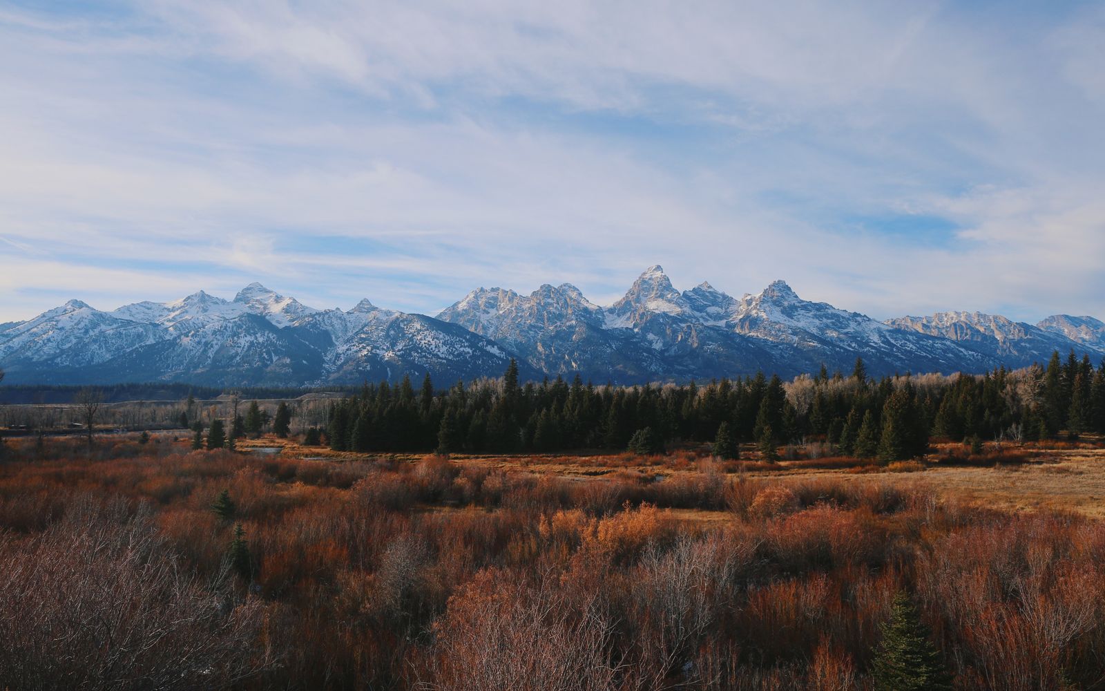 The Grand Teton range near Jackson Hole, Wyoming