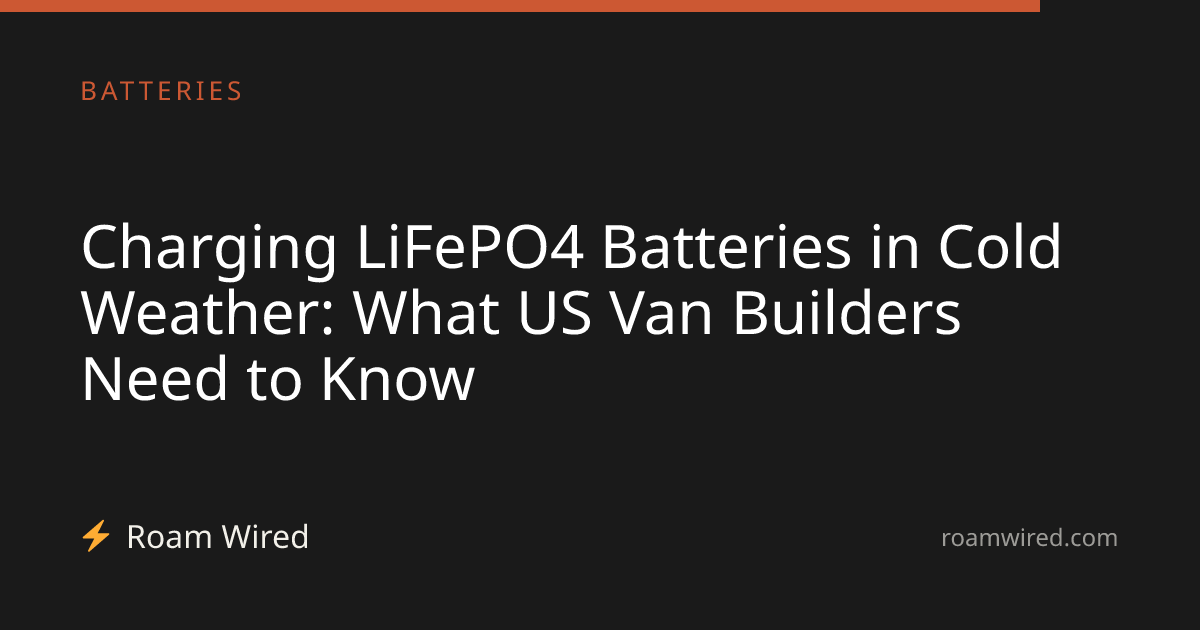 Charging LiFePO4 Batteries in Cold Weather: What US Van Builders Need to Know