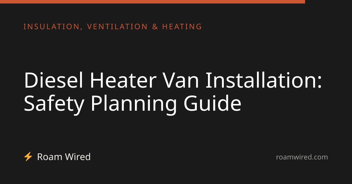 Diesel Heater Van Installation: Safety Planning Guide